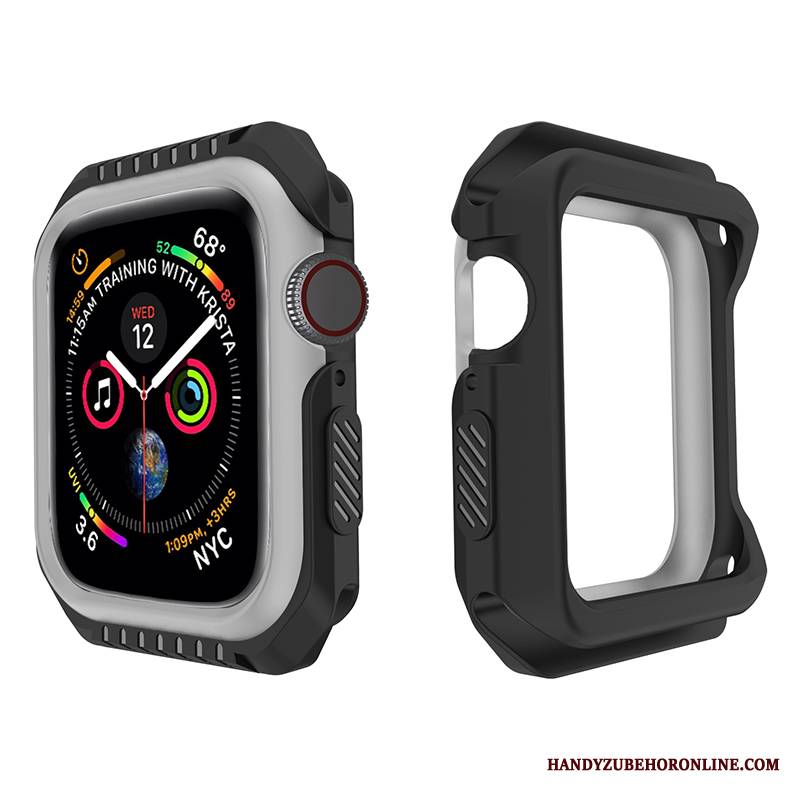 Apple Watch Series 1 Miękki Czarny Silikonowe Futerał Etui Anti-fall Żółty