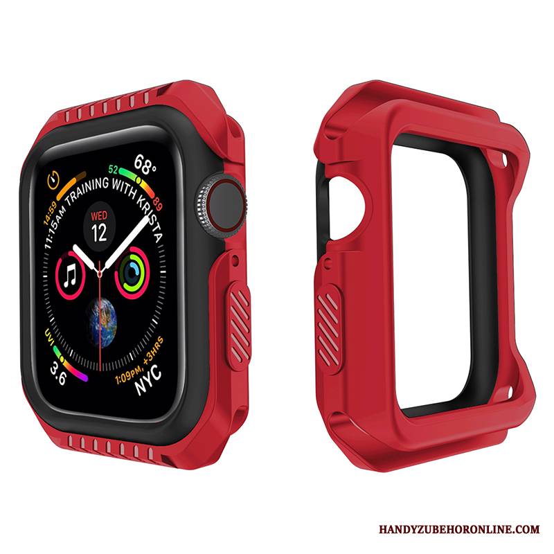 Apple Watch Series 1 Miękki Czarny Silikonowe Futerał Etui Anti-fall Żółty