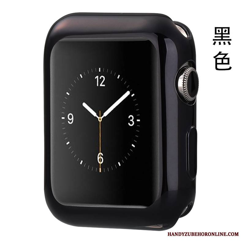 Apple Watch Series 1 Przezroczysty Czarny Etui Silikonowe All Inclusive Ochraniacz Futerał