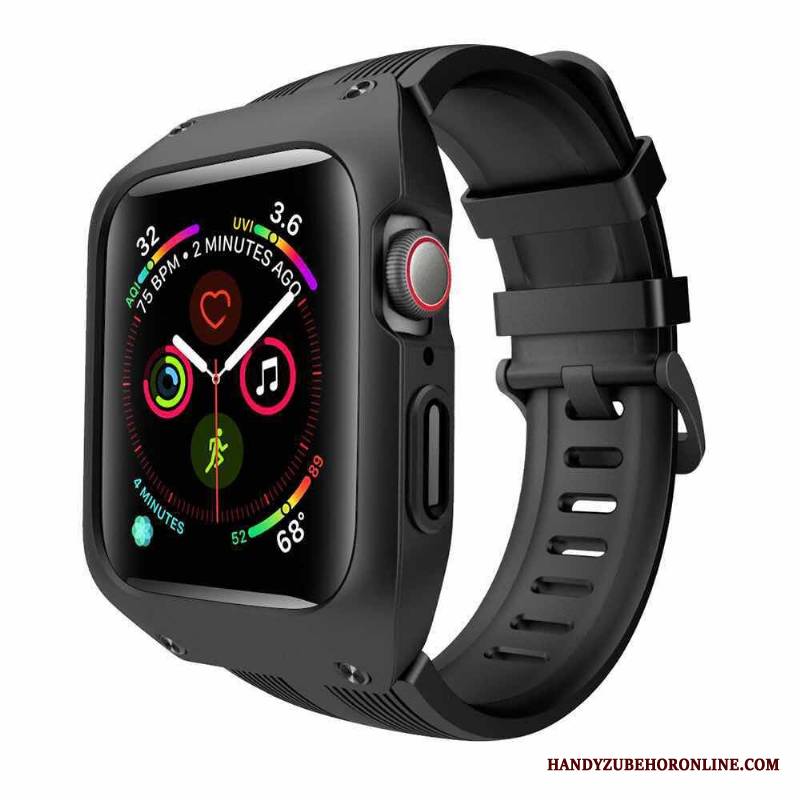 Apple Watch Series 3 Anti-fall Sportowe Silikonowe Trzy Mechanizmy Obronne All Inclusive Futerał Zielony