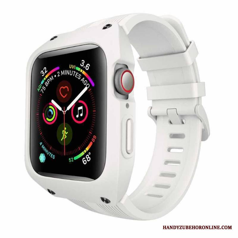 Apple Watch Series 3 Anti-fall Sportowe Silikonowe Trzy Mechanizmy Obronne All Inclusive Futerał Zielony