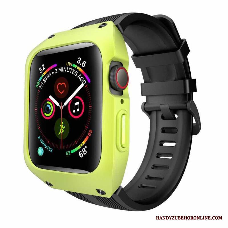 Apple Watch Series 3 Anti-fall Sportowe Silikonowe Trzy Mechanizmy Obronne All Inclusive Futerał Zielony