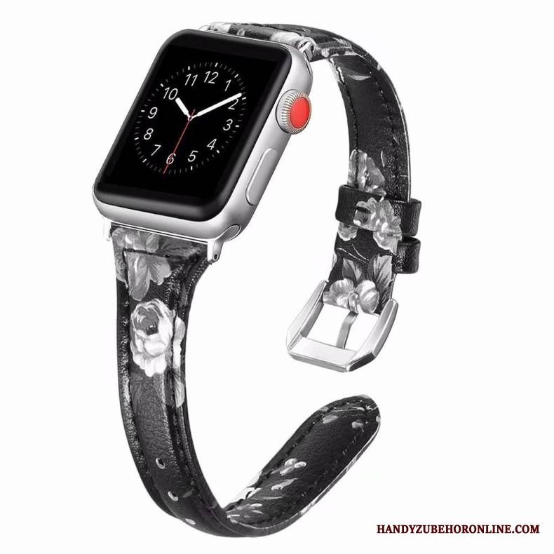 Apple Watch Series 3 Futerał Dobrze Purpurowy Prawdziwa Skóra