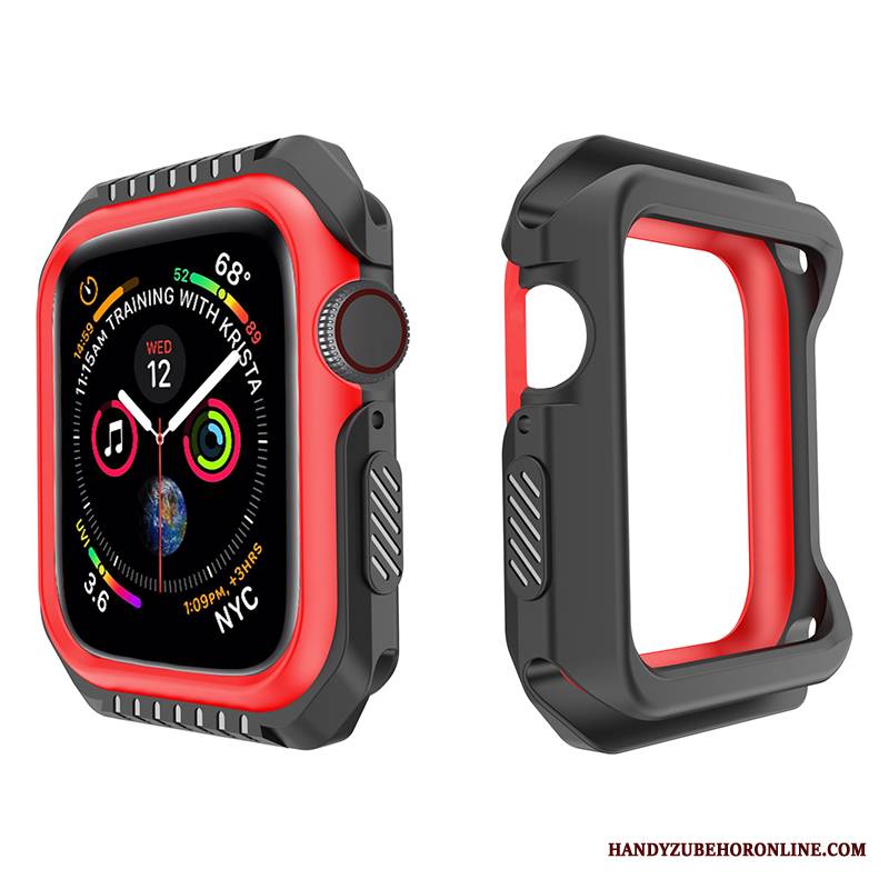 Apple Watch Series 4 Akcesoria Ochraniacz Futerał Sportowe Czerwony Bicolored Granica