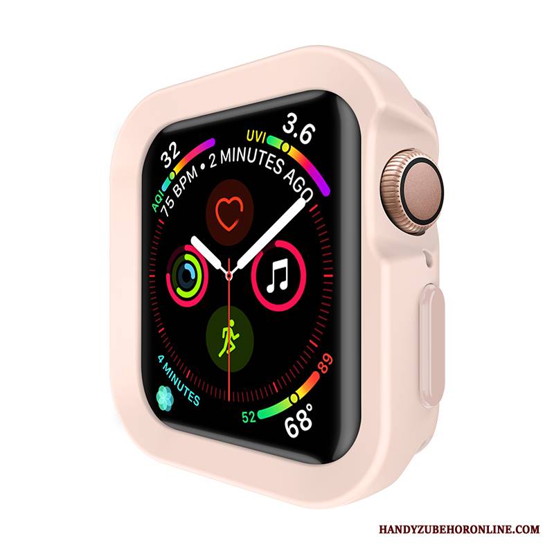 Apple Watch Series 4 Anti-fall Sportowe Ochraniacz Etui Silikonowe Różowe Futerał