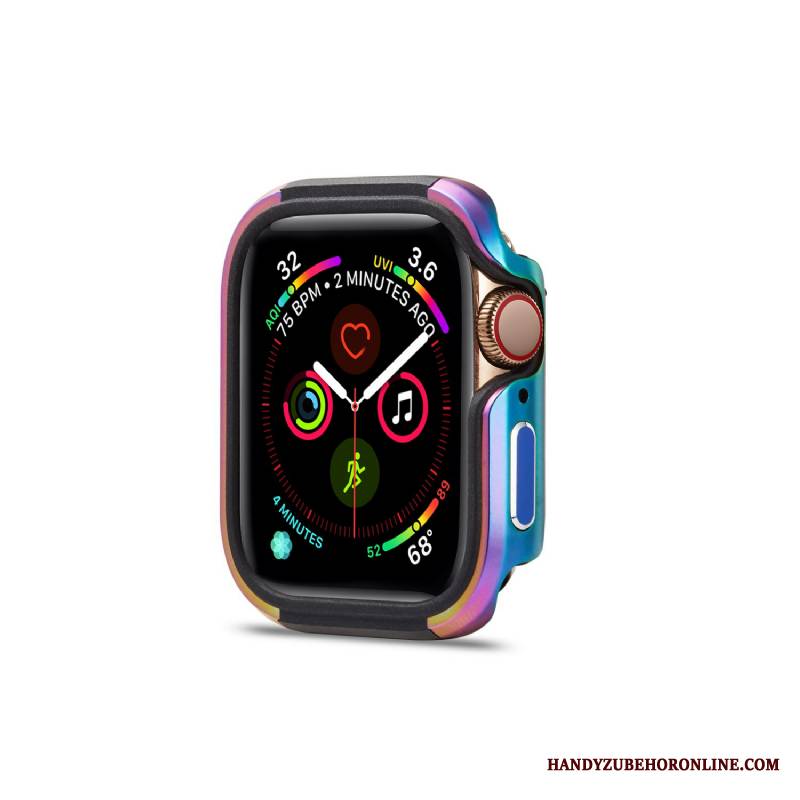 Apple Watch Series 4 Futerał Nowy Stop Metali Granica Anti-fall Pu Etui Ochraniacz