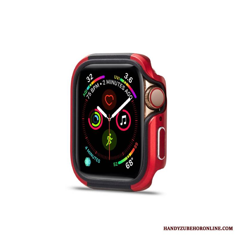 Apple Watch Series 4 Futerał Nowy Stop Metali Granica Anti-fall Pu Etui Ochraniacz