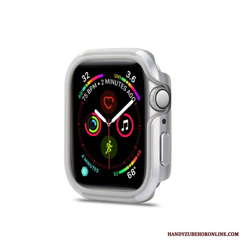 Apple Watch Series 4 Futerał Nowy Stop Metali Granica Anti-fall Pu Etui Ochraniacz