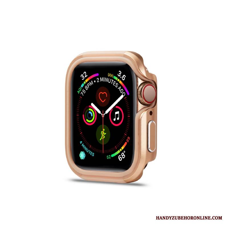 Apple Watch Series 4 Futerał Nowy Stop Metali Granica Anti-fall Pu Etui Ochraniacz