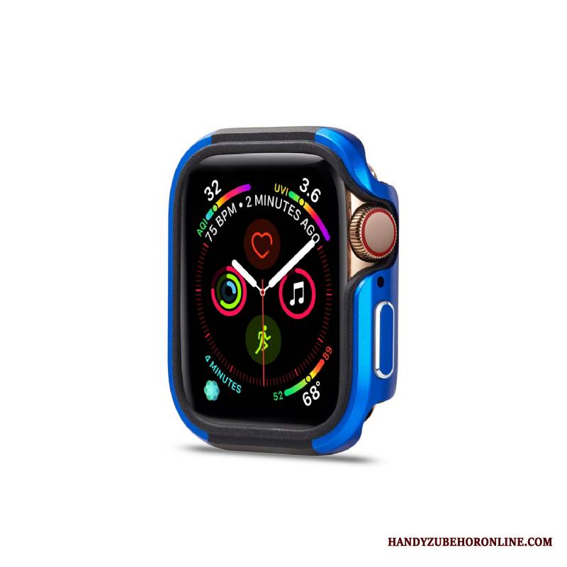 Apple Watch Series 4 Futerał Nowy Stop Metali Granica Anti-fall Pu Etui Ochraniacz