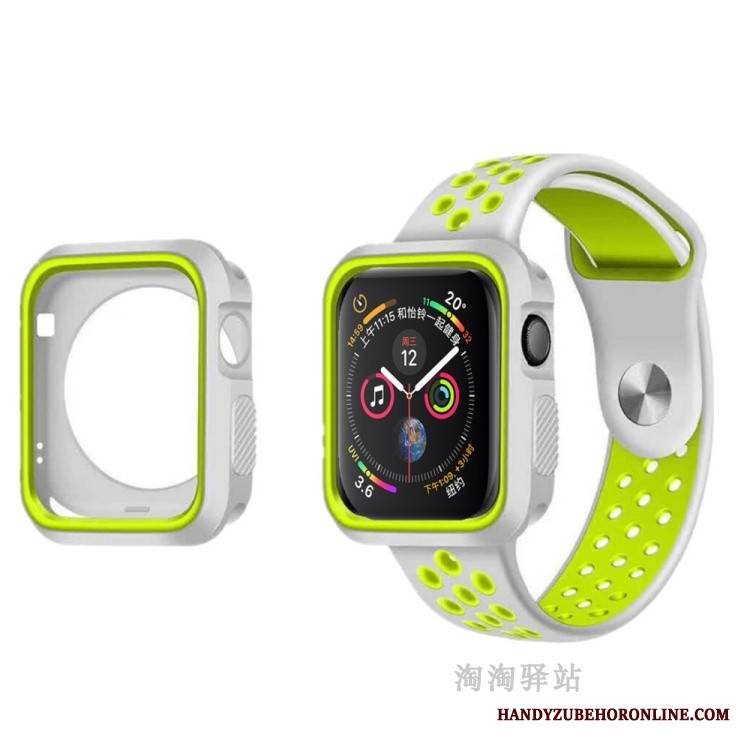 Apple Watch Series 5 Etui Silikonowe Futerał Ochraniacz Anti-fall Oddychające Miękki