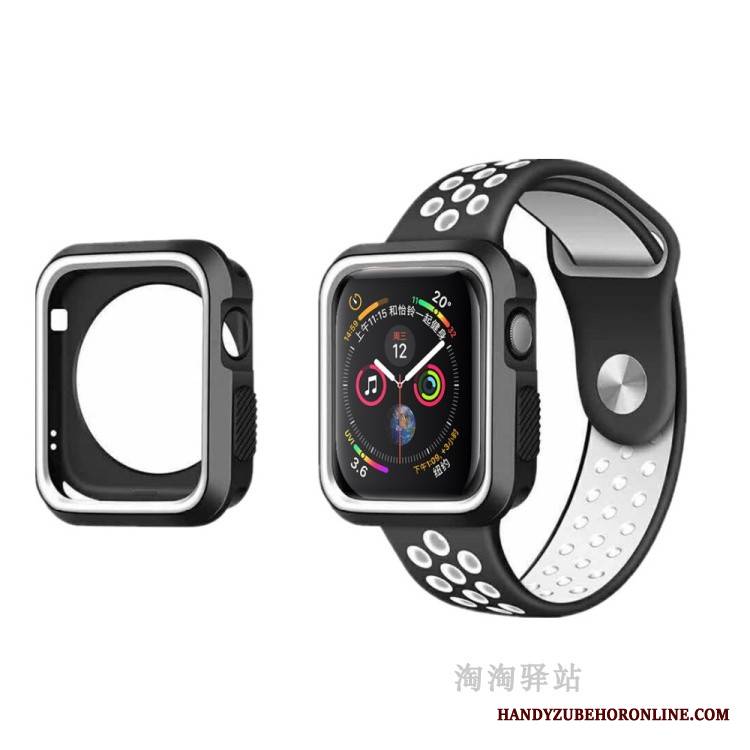 Apple Watch Series 5 Etui Silikonowe Futerał Ochraniacz Anti-fall Oddychające Miękki