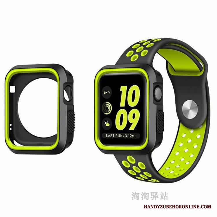 Apple Watch Series 5 Etui Silikonowe Futerał Ochraniacz Anti-fall Oddychające Miękki