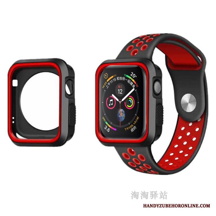 Apple Watch Series 5 Etui Silikonowe Futerał Ochraniacz Anti-fall Oddychające Miękki