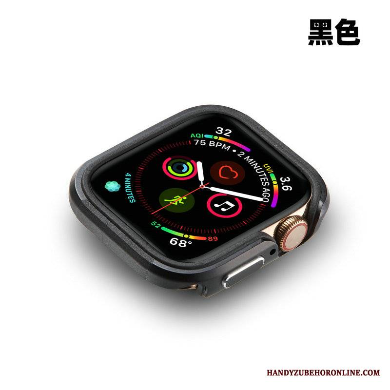 Apple Watch Series 5 Metal Ochraniacz Futerał Niebieski Granica Anti-fall