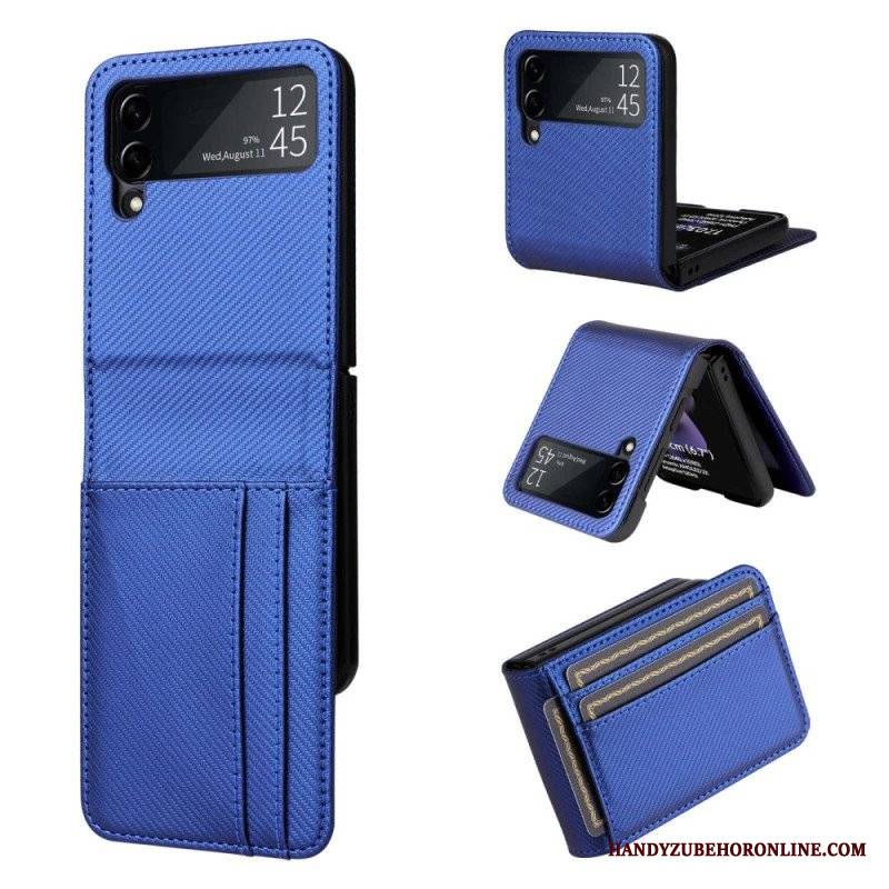 Case do Samsung Galaxy Z Flip 4 Etui Folio Etui Na Karty Retro Z Efektem Skóry