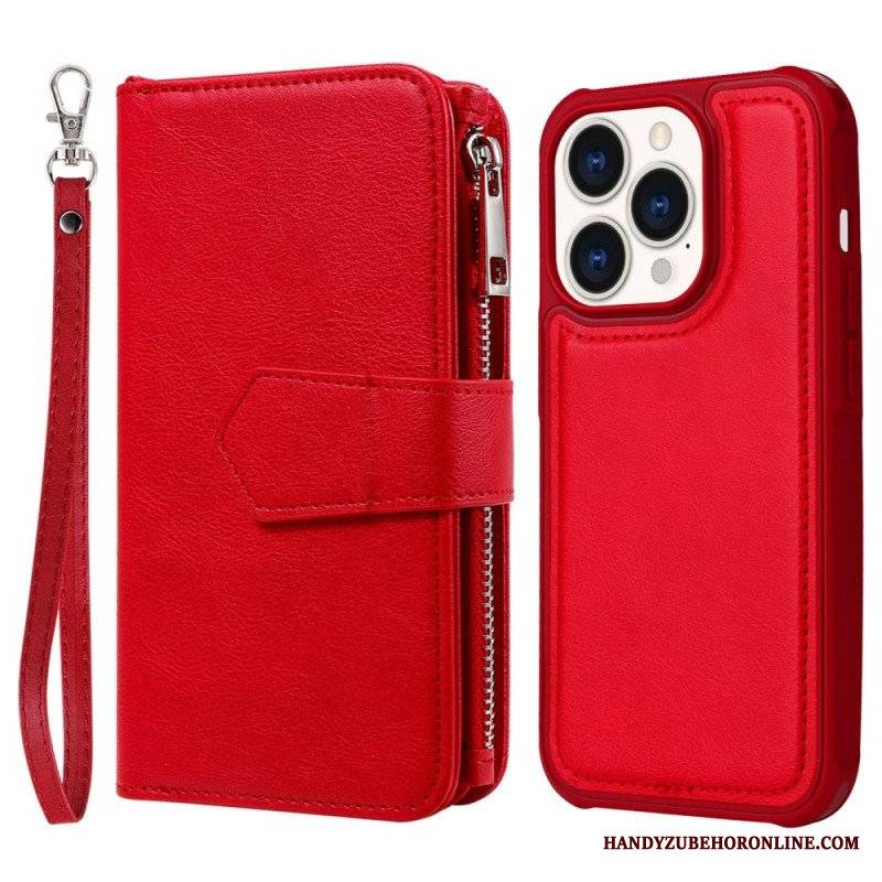 Etui Etui Folio do iPhone 14 Pro Portfel Portfel Z Możliwością Odpięcia