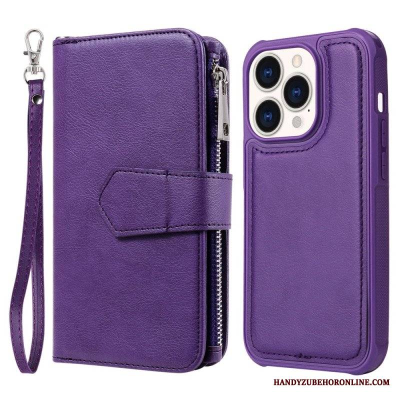 Etui Etui Folio do iPhone 14 Pro Portfel Portfel Z Możliwością Odpięcia