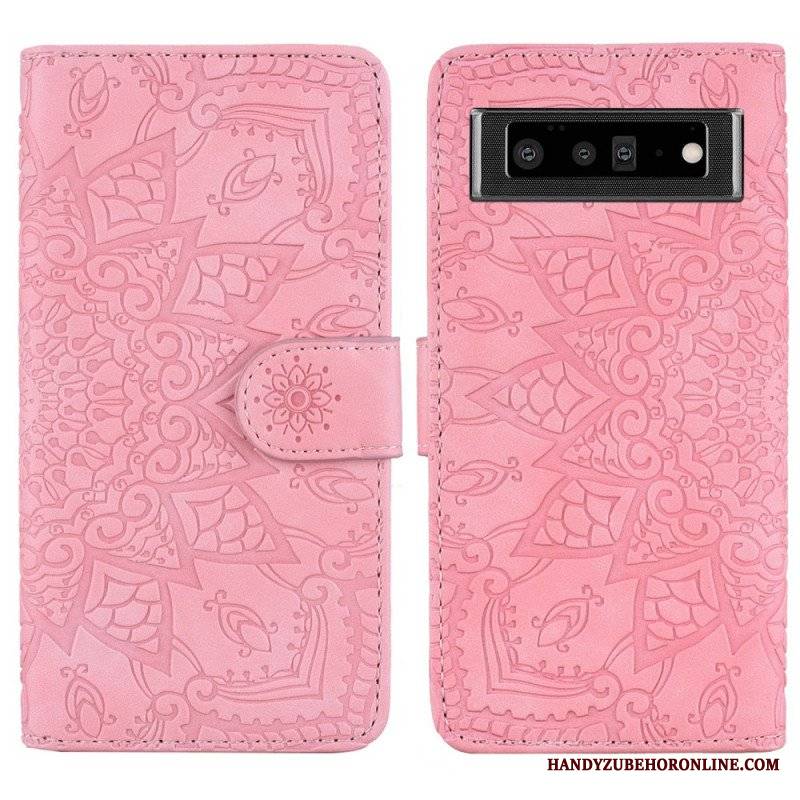 Etui Folio do Google Pixel 6 Barokowo-mandala