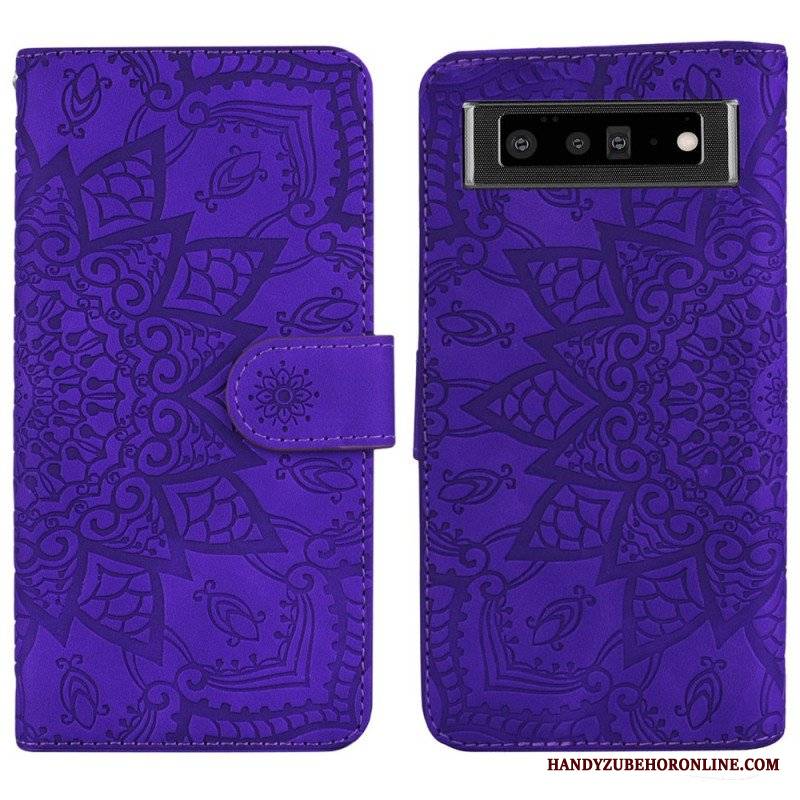 Etui Folio do Google Pixel 6 Barokowo-mandala