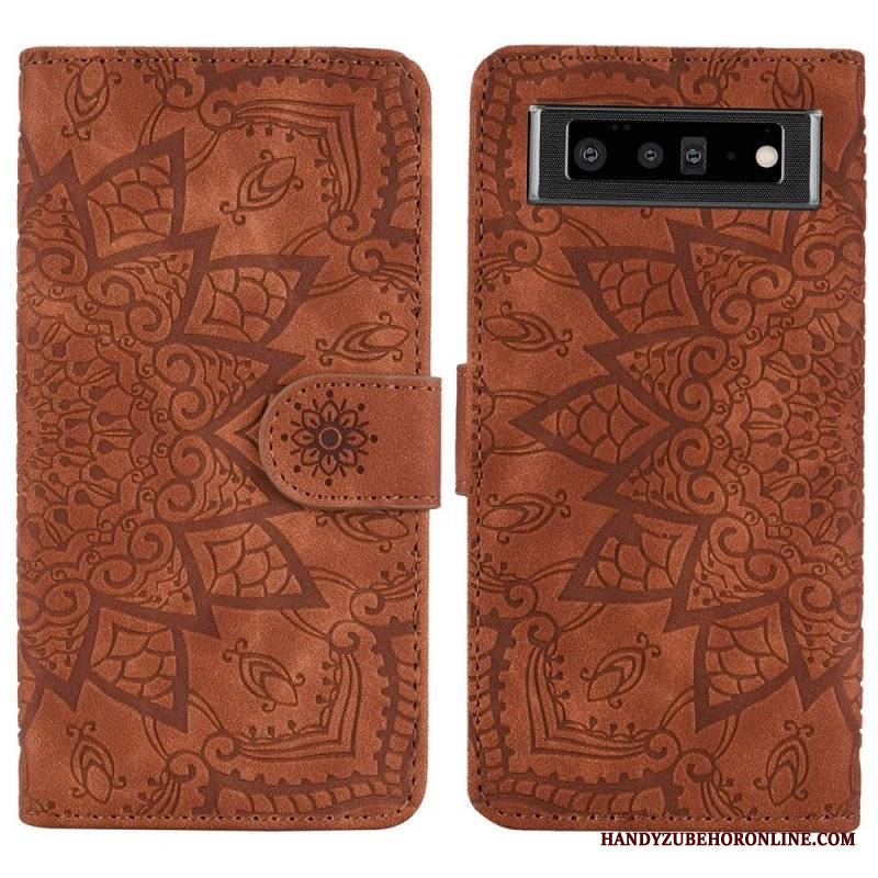 Etui Folio do Google Pixel 6 Barokowo-mandala