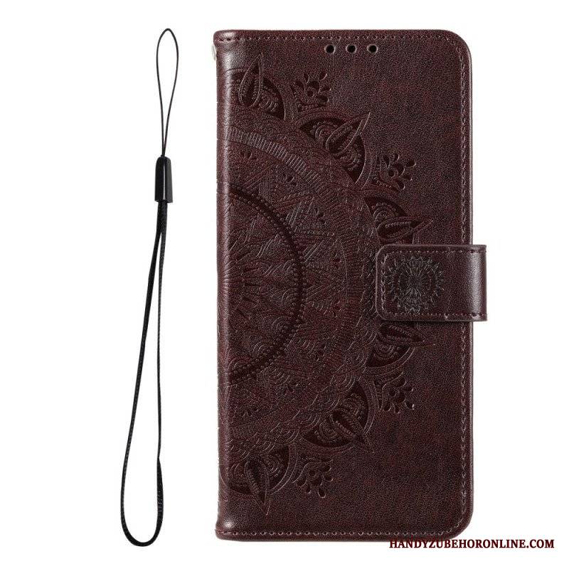 Etui Folio do Google Pixel 6 Mandala Słońca