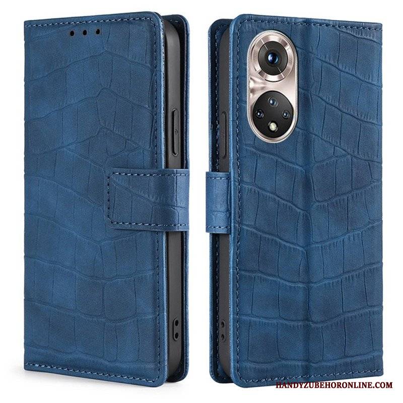 Etui Folio do Honor 50 Pro Krokodyl Pro Skin Touch