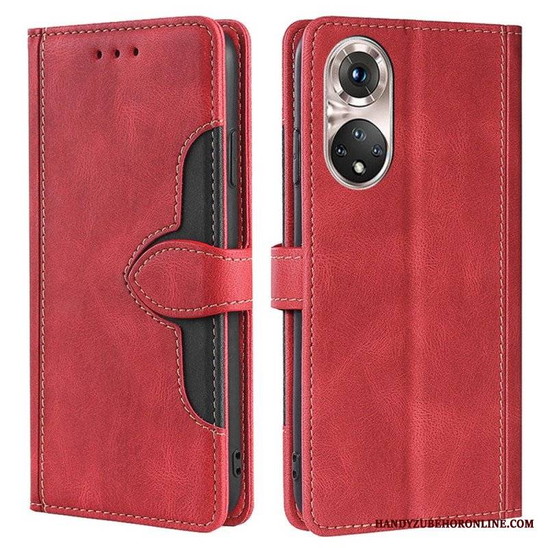 Etui Folio do Honor 50 Pro Pro Faux Leather Dwukolorowy Stylowy