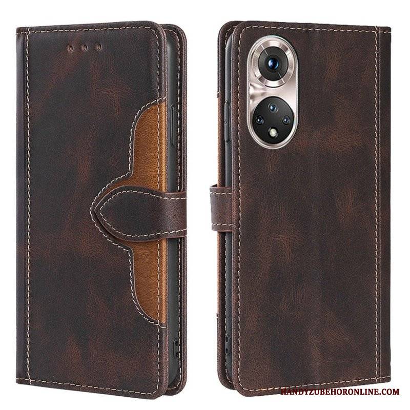 Etui Folio do Honor 50 Pro Pro Faux Leather Dwukolorowy Stylowy