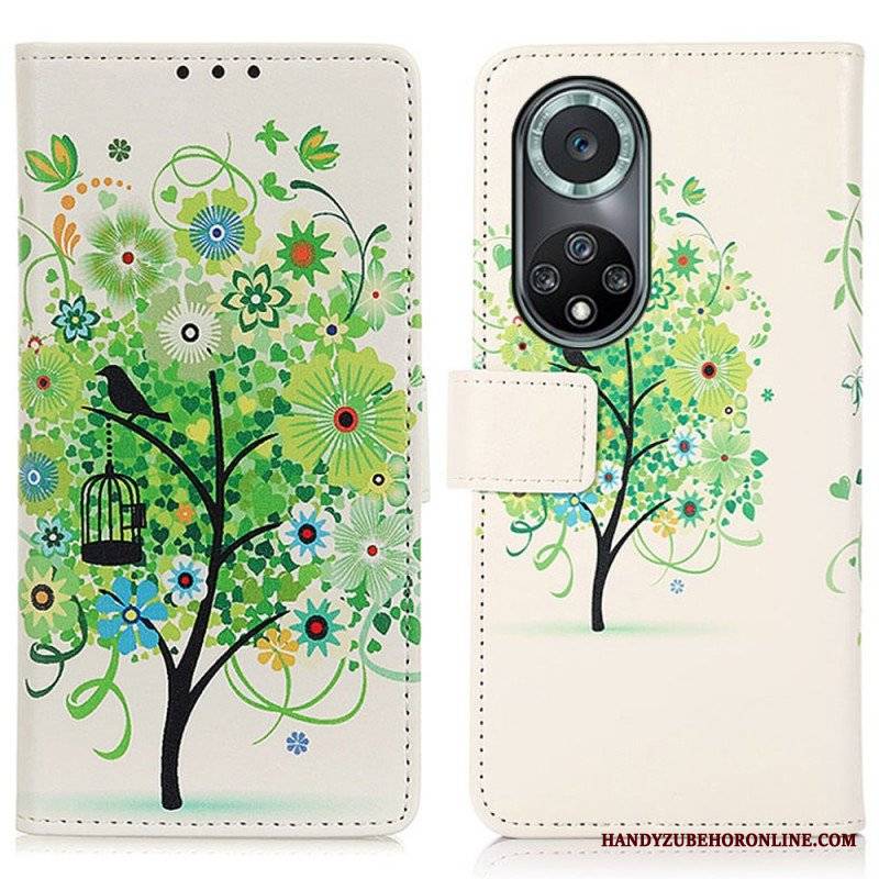 Etui Folio do Honor 50 Pro Pro Flower Tree