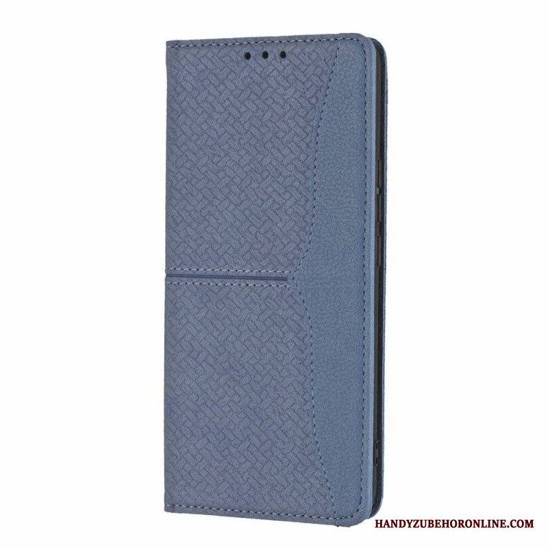 Etui Folio do Honor 50 Pro z Łańcuch Tkany Skórzany Pasek W Stylu Pro