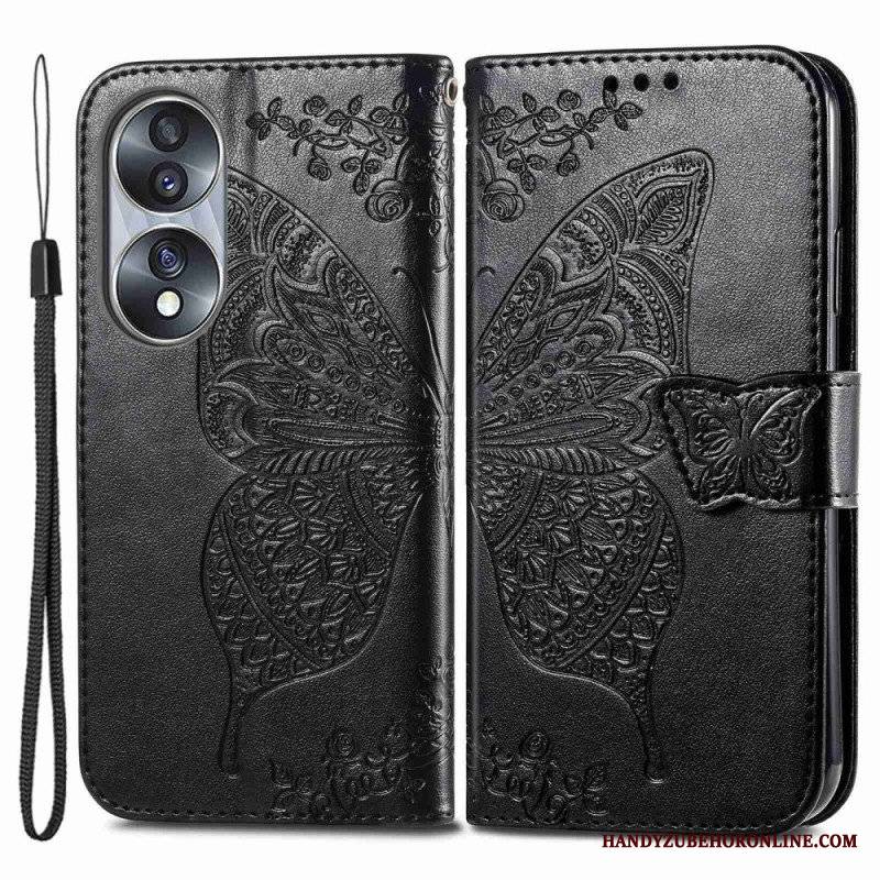 Etui Folio do Honor 70 Barokowy Motyl