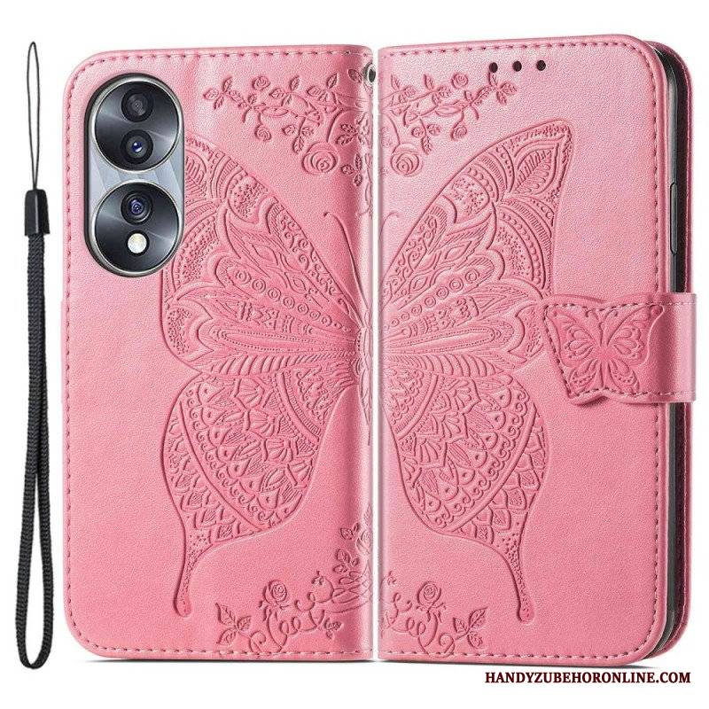 Etui Folio do Honor 70 Barokowy Motyl