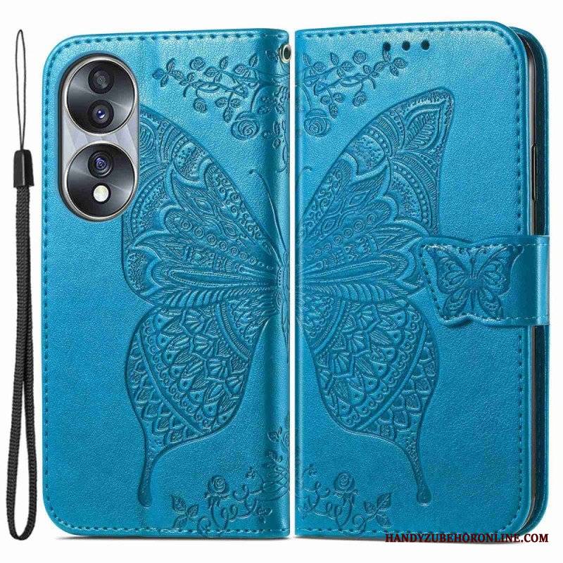 Etui Folio do Honor 70 Barokowy Motyl