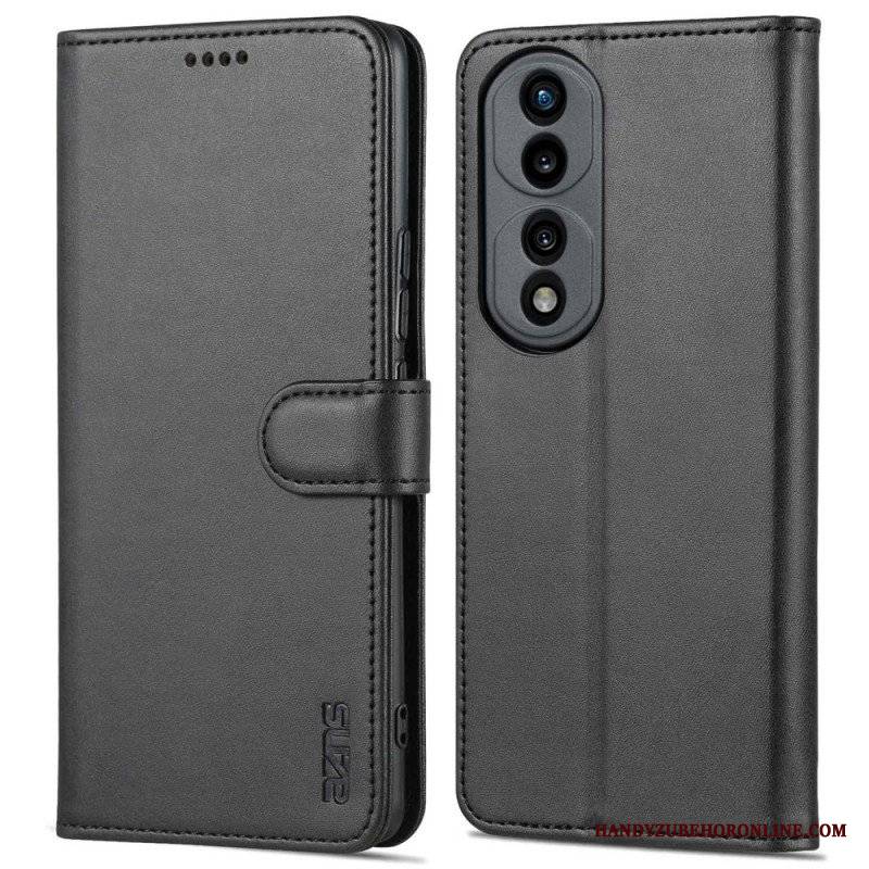 Etui Folio do Honor 70 Efekt Skóry Azns