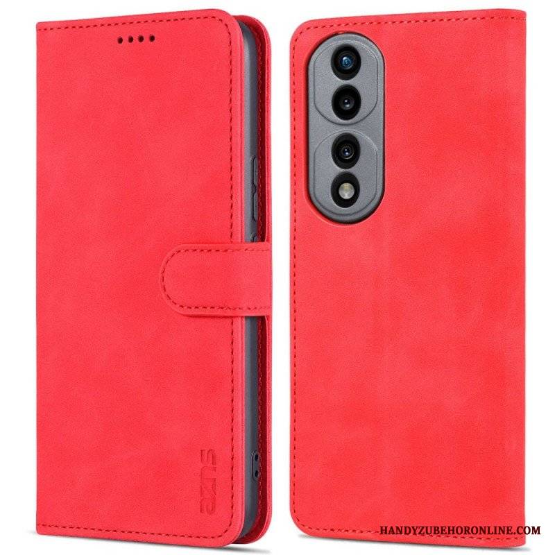 Etui Folio do Honor 70 Efekt Skóry Azns