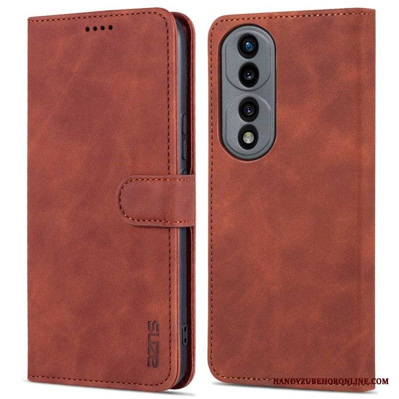 Etui Folio do Honor 70 Efekt Skóry Azns