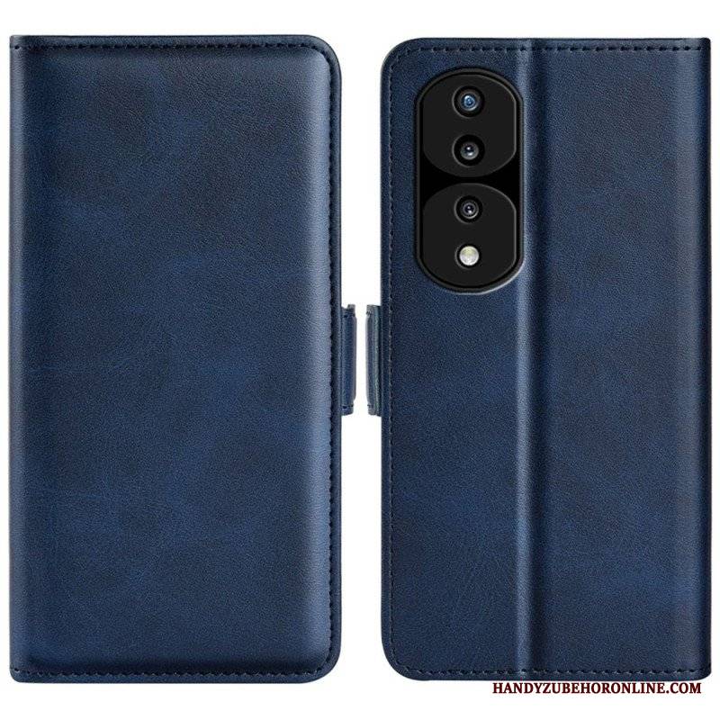 Etui Folio do Honor 70 Skórzany Futerał Klasyczna Podwójna Klapa