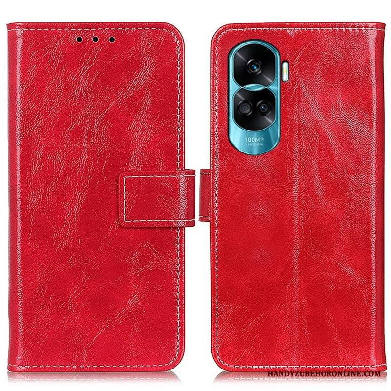 Etui Folio do Honor 90 Lite Lakierowane Z Widocznymi Szwami