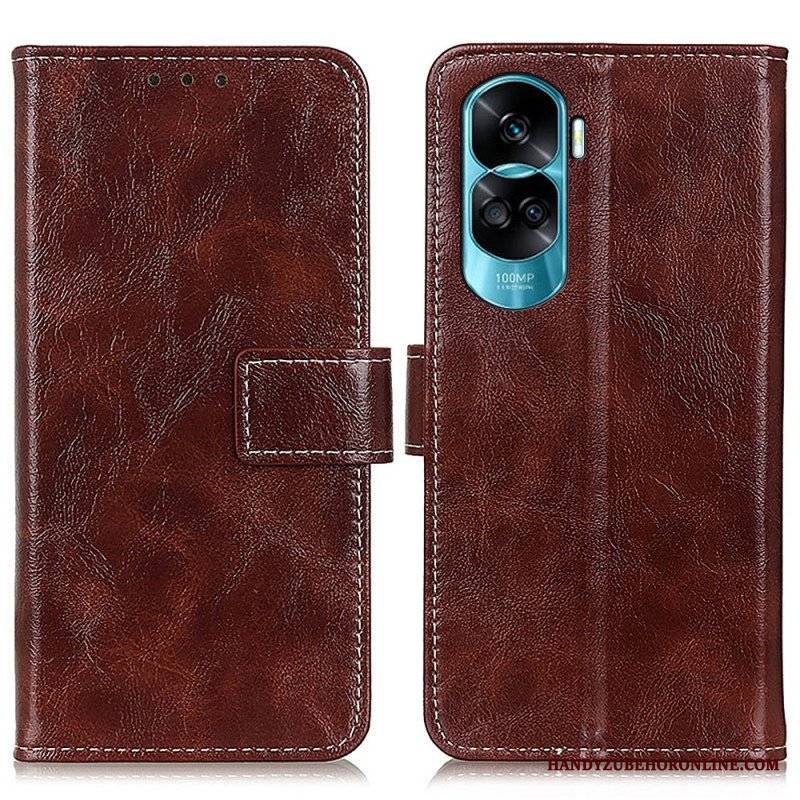 Etui Folio do Honor 90 Lite Lakierowane Z Widocznymi Szwami