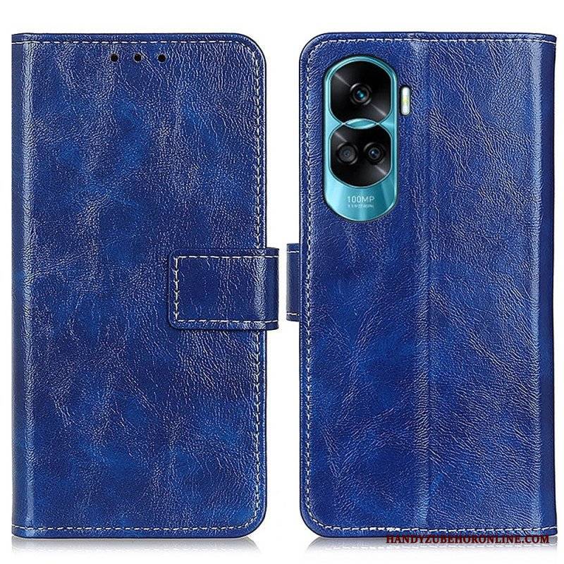 Etui Folio do Honor 90 Lite Lakierowane Z Widocznymi Szwami