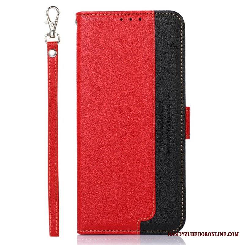 Etui Folio do Honor 90 Lite Liczi Style Rfid Khazneh