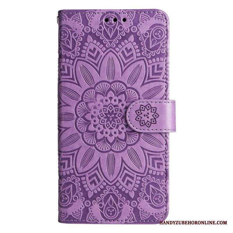 Etui Folio do Honor 90 Lite z Łańcuch Mandala Z Paskiem