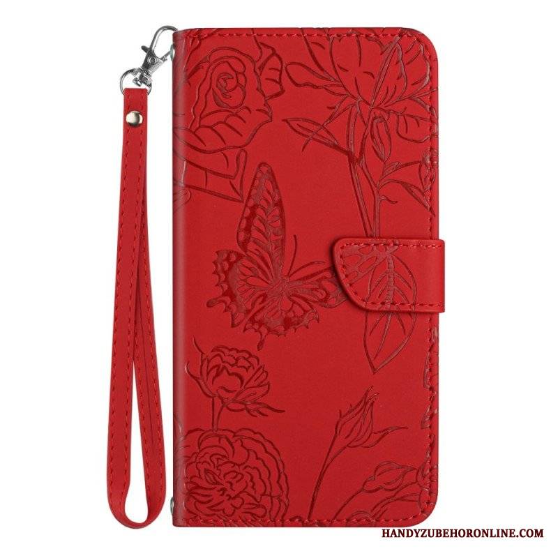 Etui Folio do Honor 90 Motyle I Smycz