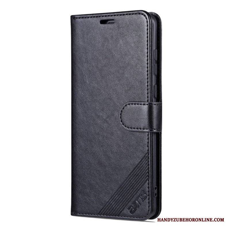 Etui Folio do Huawei Mate 50 Pro Efekt Skóry Azns