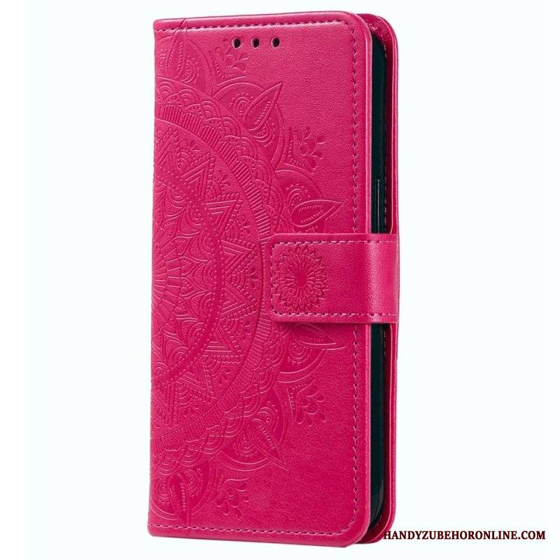 Etui Folio do Huawei Mate 50 Pro Mandala Sun Ze Smyczą