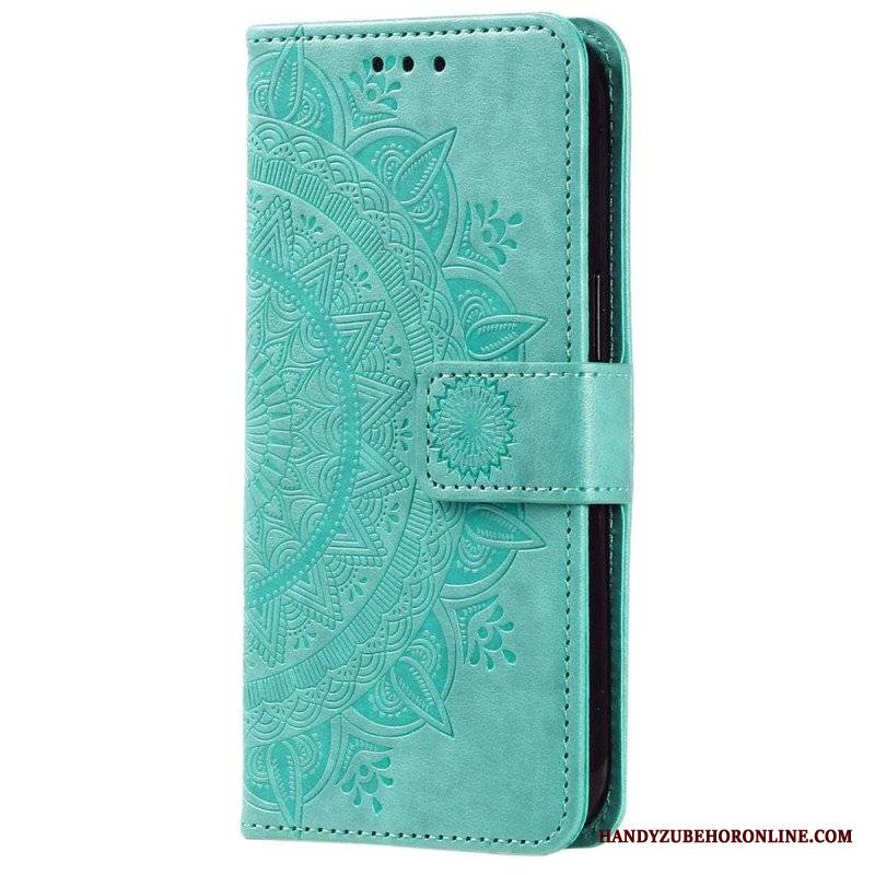 Etui Folio do Huawei Mate 50 Pro Mandala Sun Ze Smyczą