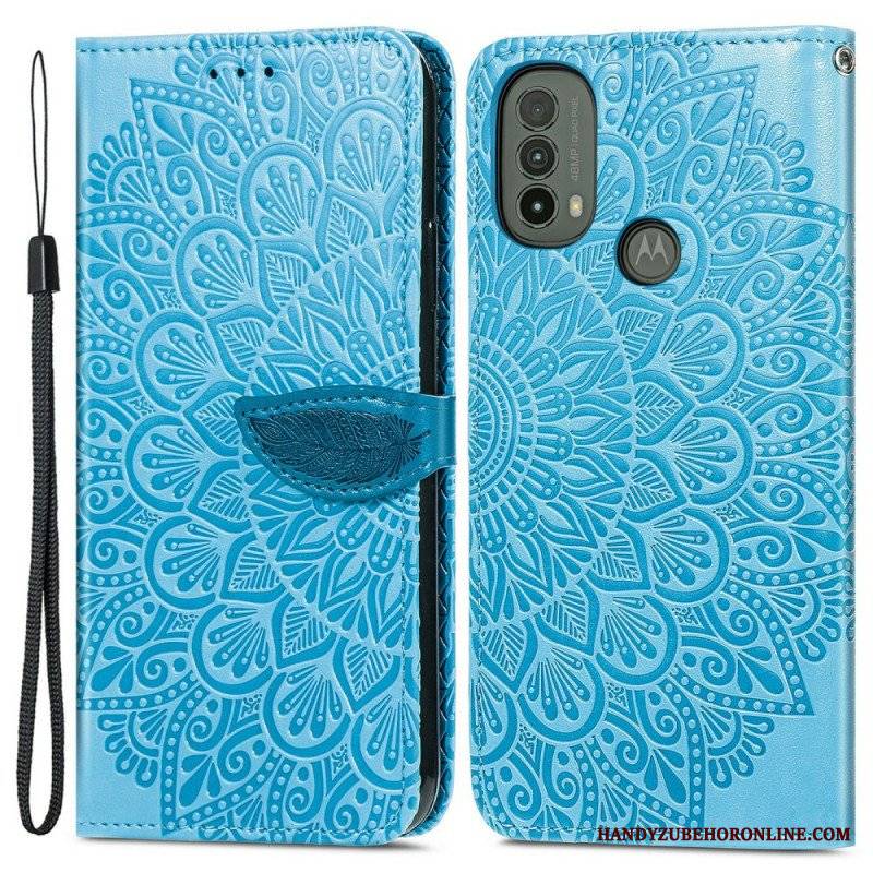 Etui Folio do Moto E40 / E30 / E20 Plemienne Liście