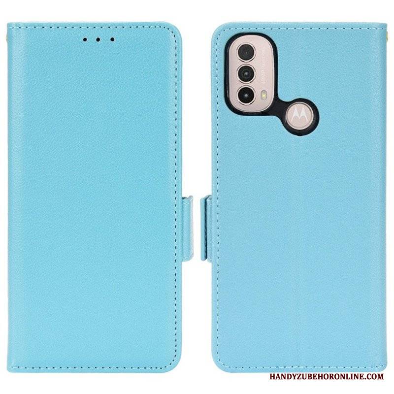 Etui Folio do Moto E40 / E30 / E20 Skórzany Futerał Flap Double Nowe Kolory