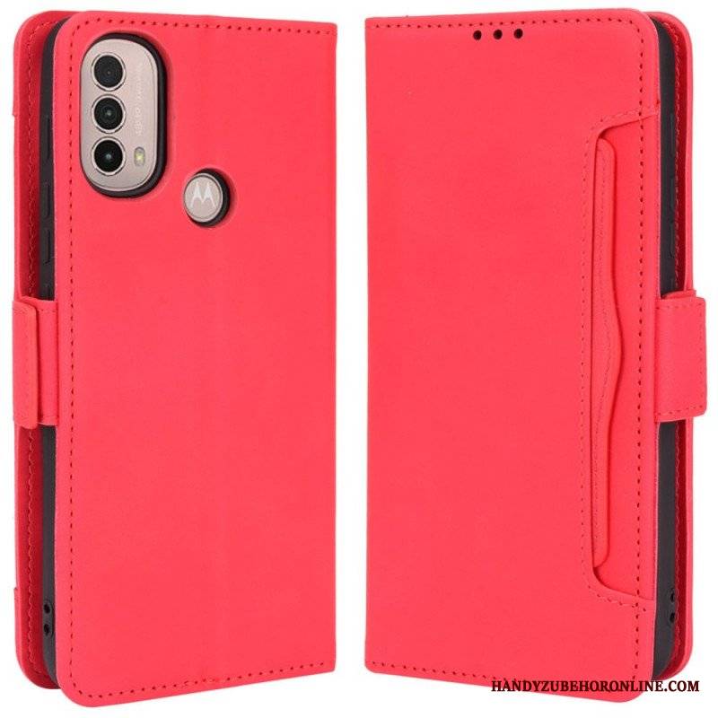 Etui Folio do Moto E40 / E30 / E20 Wielokartowa Klasa Premier